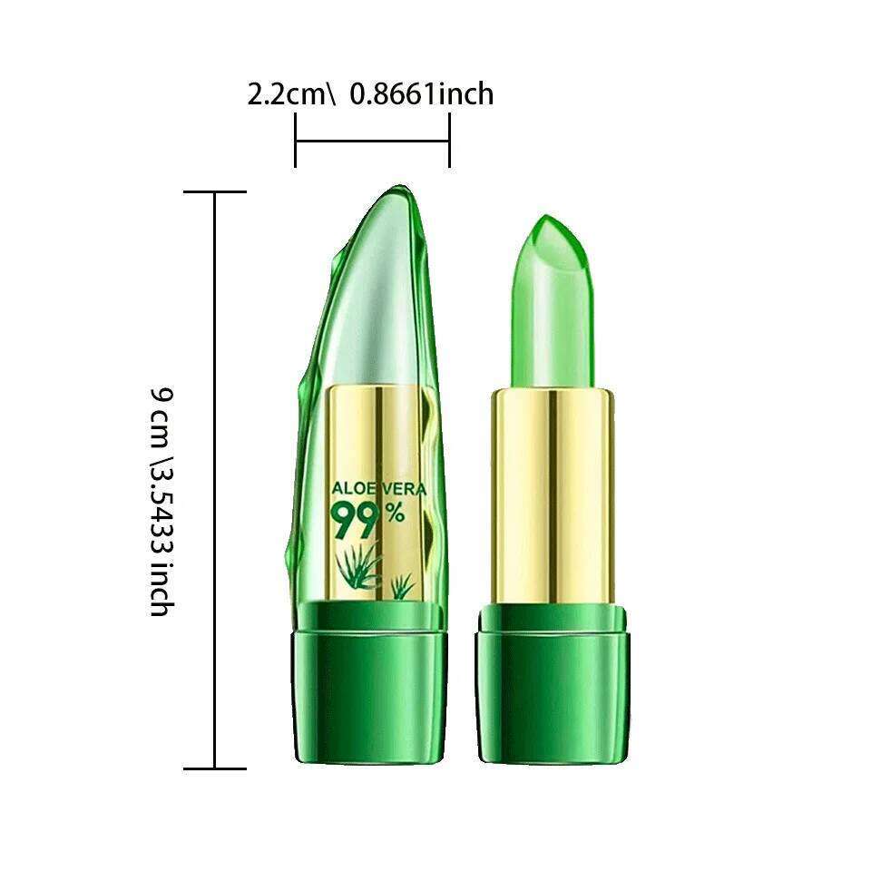 Moisture Lip Balm Aloe Vera Natural Lipbalm - Temperature Changed Color Lipstick Long Lasting Nourish Lips Care Makeup H260302