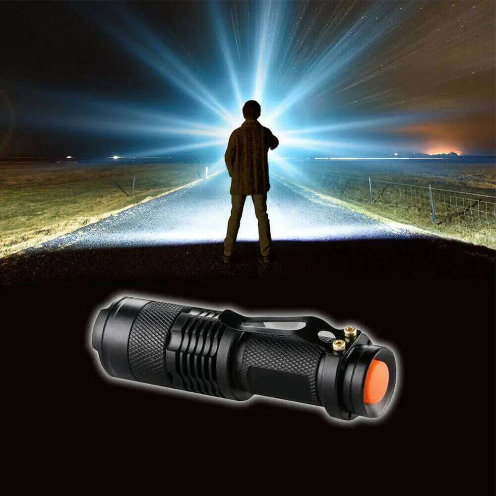 1x Waterproof Tactical Flashlights Portable Camping Lamps 3-Mode Handheld Powerful LED Torch Light Lanterns Self Defense S260302