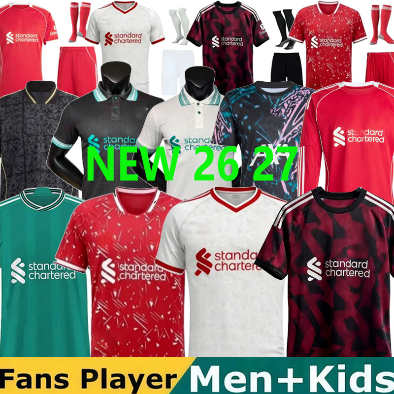 25 26 27 LFC Liverpool Kit Soccer Jerseys Mohamed Salah ISAK Wirtz Ekitike SZOBOSZLAI LFC Football Jersey MAC ALLISTER VIRGIL Camiseta GAKPO Kerkez Frimpong