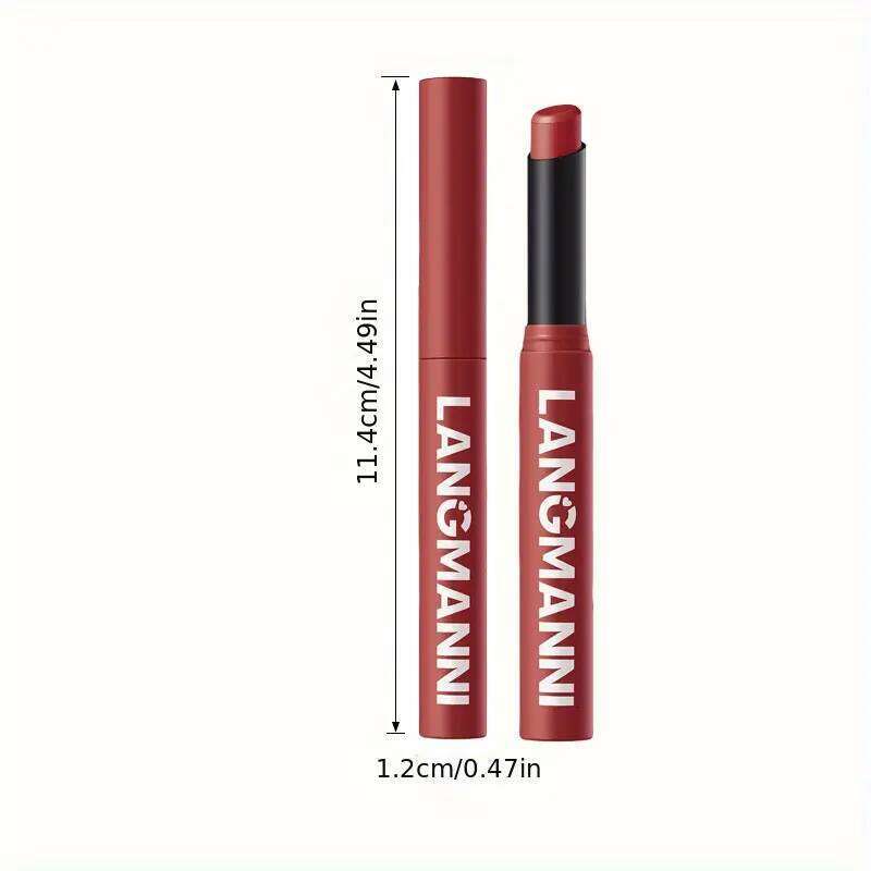 Highly Pigmented Long-Lasting Matte Lipstick Crayon - Available In Berry, Coral, Pink, And Red Shades H260302