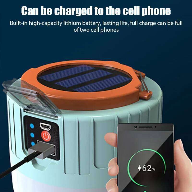 1000W Solar LED Camping Light Waterproof USB Rechargeable For Outdoor Tent Lamp Portable Lanterns Emergency Lights BBQ Hiking S260302