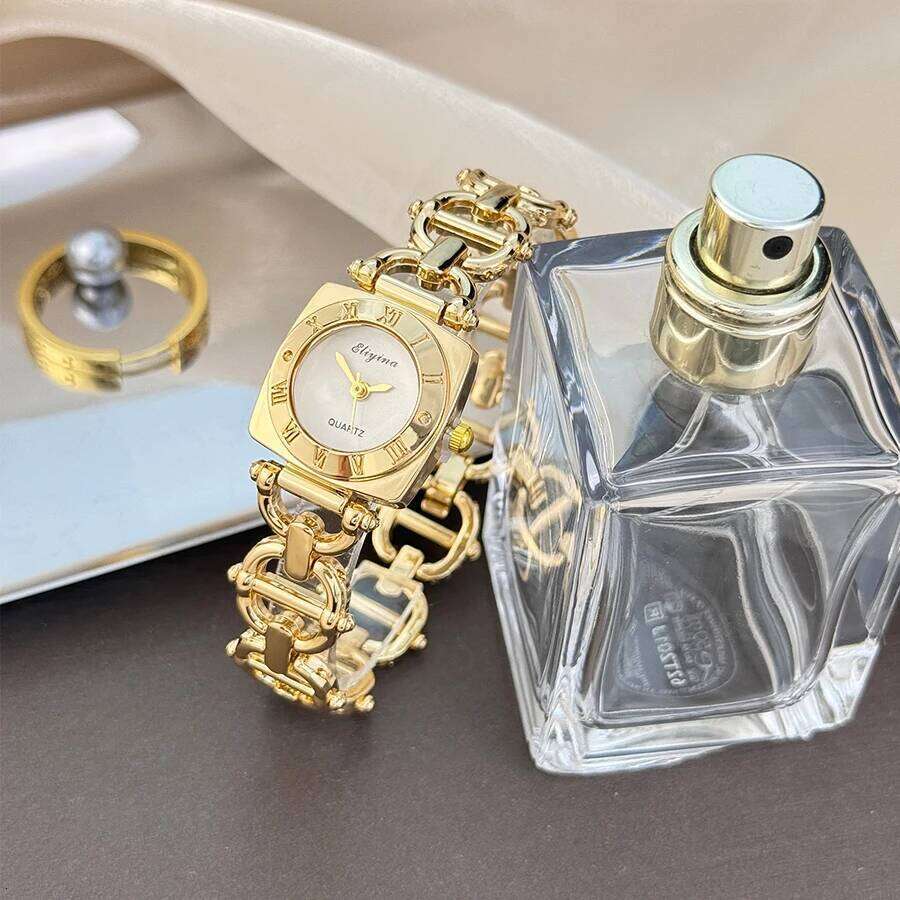 New women's cross-border best-selling hot watch with high appearance level, square Roman numerals, skeleton design XJ260303