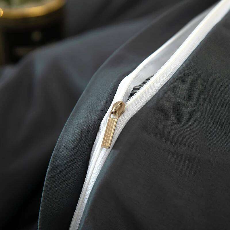 Bonenjoy Bedding Solid Color Sheet Brushed Bedclothes Single/Double/Queen Size Bed Linen Home Quilt Cover Set W260302