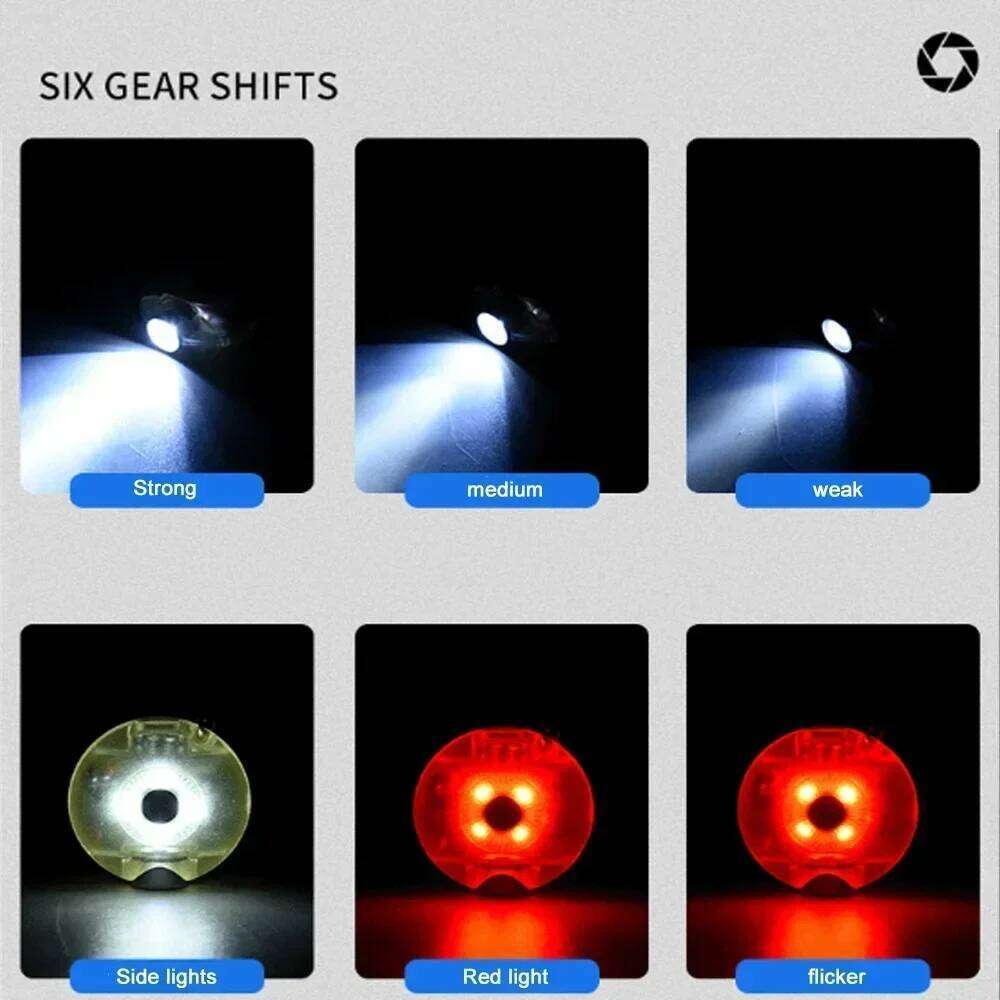 Mini Keychain Flashlight 6 Light Modes Torch Type-C Charging Multi-function Waterproof Fluorescent Magnetic Warning Camping Lamp S260302