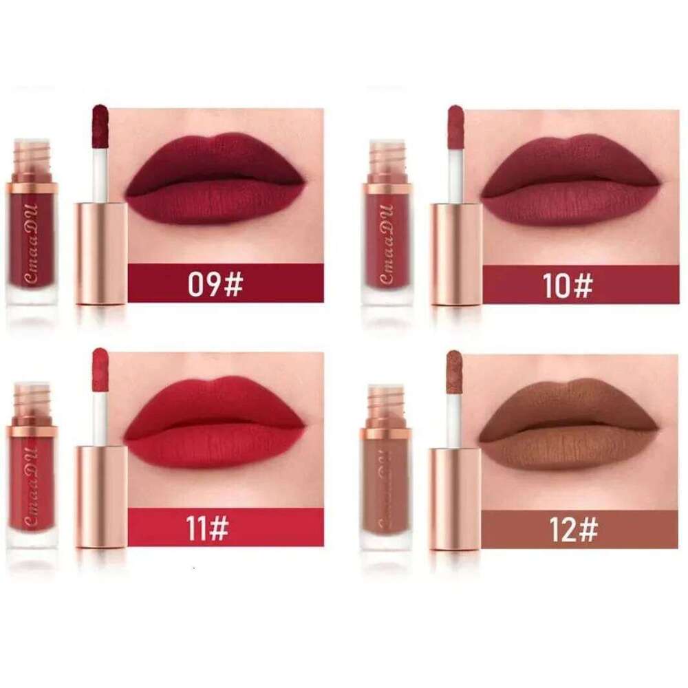 CmaaDu 12Color Long-Lasting Sense Color Makeup Waterproof Lipsticks Matte Velvet Lip Gloss H260302