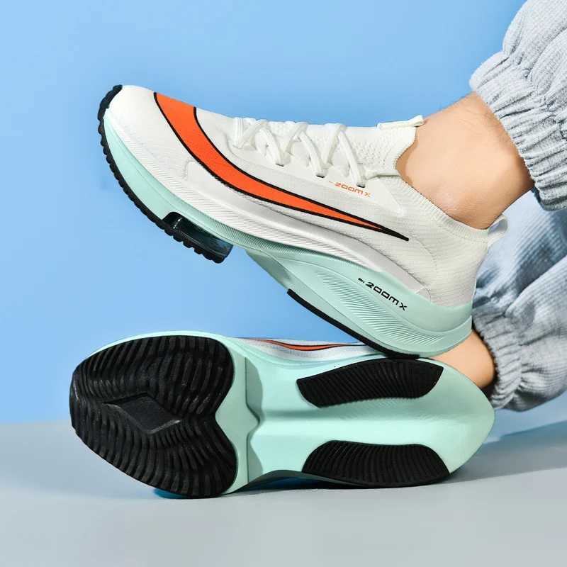 Mens casual shoes Running shoes non-slip flexible high elastic thick sole light breathable running shoes for men K260303