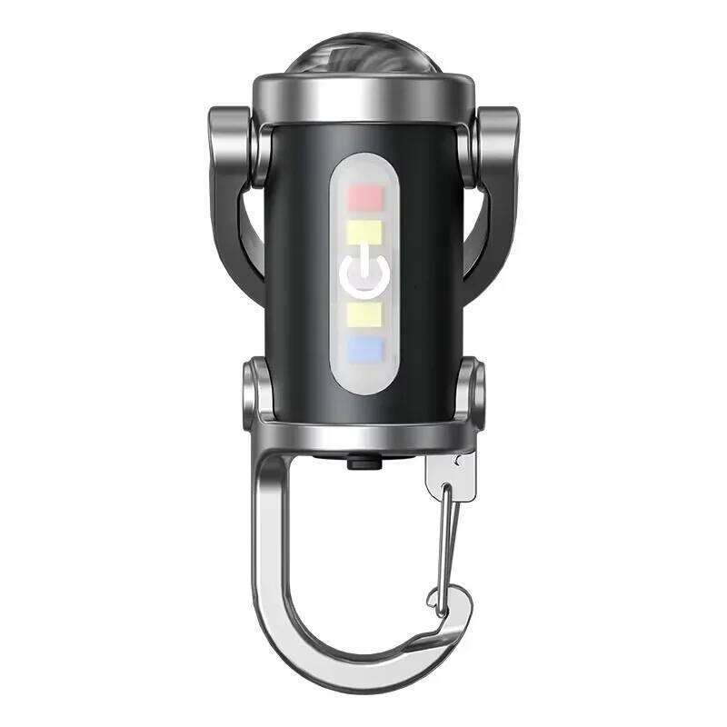 BALDR YS087 Mini Emergency TYPE-C Charging Red&Blue Light COB Keychain Flashlight Outdoor Portable Pocket Camping Lantern S260302