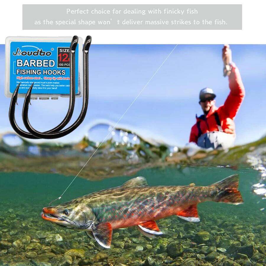 Offset Circle High Carbon Steel Octopus Black Catfish Fishing Freshwater Fish Hooks 19 Sizes 19-22# Z260228