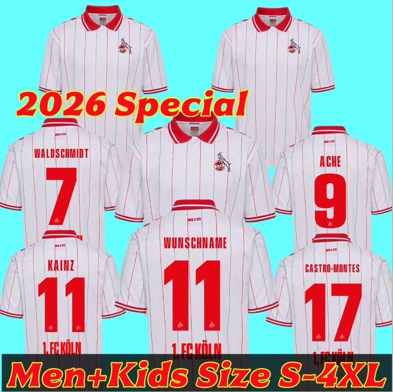 Special Koln 26 27 KAINZ soccer jerseys Men Kids kit WALDSCHMIDT ACHE CASTRO-MONTES top Gordon Football Shirt jersey 99