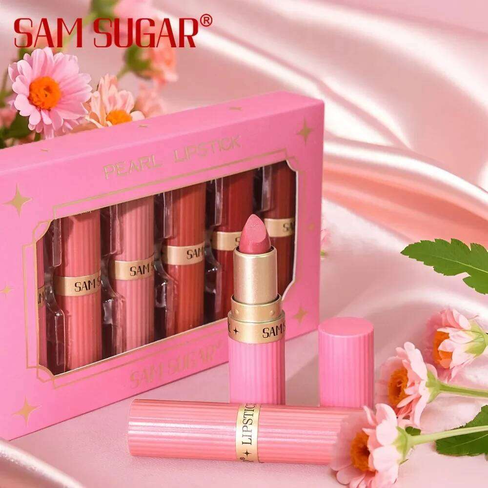6PCS Lipstick Set Matte Satin Pearl Finish Long Lasting Waterproof Smudge-Proof Transfer-Proof Easy To Apply Highly Pigmented H260302