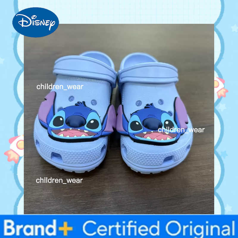 Disney Cartoon Blue Stitch Shoes Beach Shoes Slippers Sandals Non-Slip Breathable Wear-Resistant No Children Slippers H260303