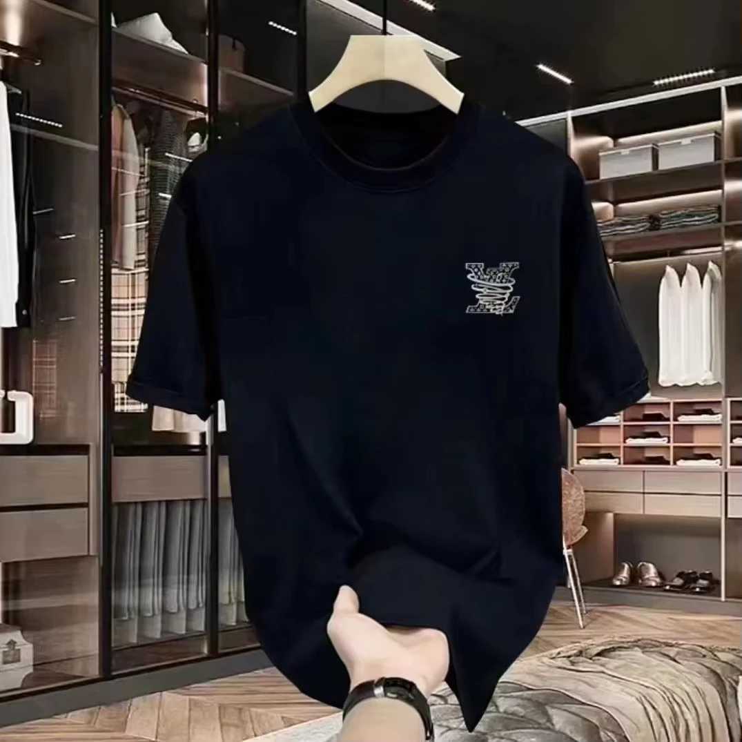 T-shirt 2026 Summer Streetwear Neutral Round Neck Printed Casual Top For Men WomenT260303