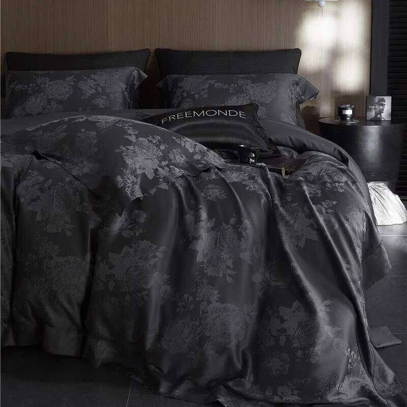 cotton four-piece set of jacquard quilt cover, bed sheet villa luxury high-end bedding W260302