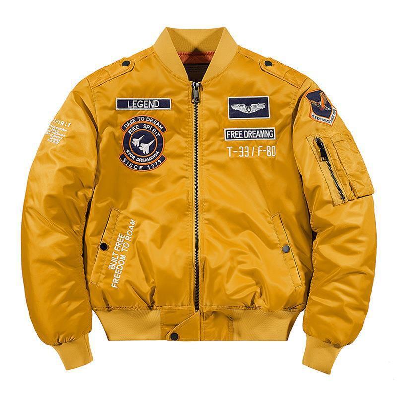 Pilot Tough Guy Jcket Men Spring Autumn Loose Plus Size Designer Jacket Top Trendy Brnd Workwer Bsebll Collr Men's Functionl Jcket