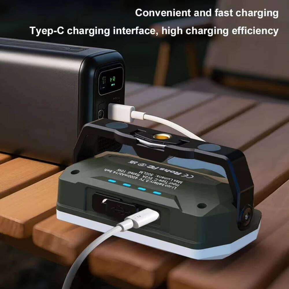 Portable Outdoor Camping Lantern Super Long Battery Life Rechargeable Emergency Strong Magnet Work Light for Repair S260302