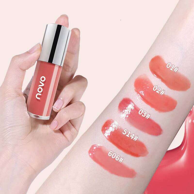Mirror Glossy Lip Gloss Moisturizing Long-Lasting Non-Stick Cup Lipstick, Rich Color, Blush, Brightening And Plumping, H260302