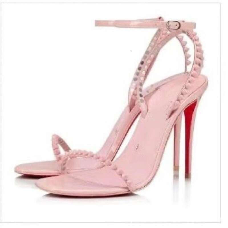 Designer Womens Red Bottom Heels Luxury Shiny High Heel Soled Sandals 6cm 8cm 10cm 12cm Stiletto Leather Lady Pumps With Dust Bag 35-41