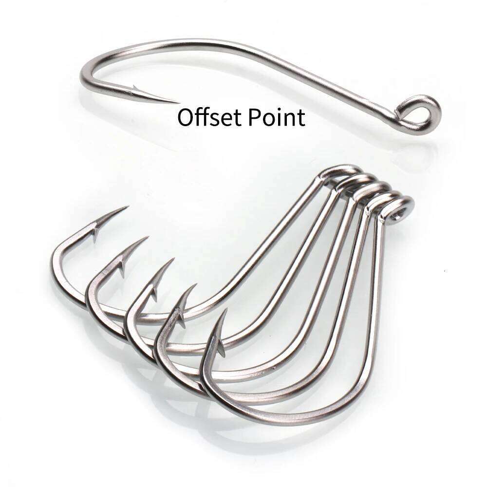 Ellllv Stainless Steel Octopus Hook Saltwater Fish Hooks Sea Fishing Terminal Tackle 1/0 2/0 4/0 6/0 8/0 10/0 Z260228