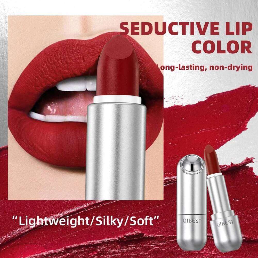 High Quality Professional Lipsticks Nude Matte Lipstick Long Lasting Moisturizing Makeup Sexy Red Lipgloss Tint Lips Cosmetics H260302