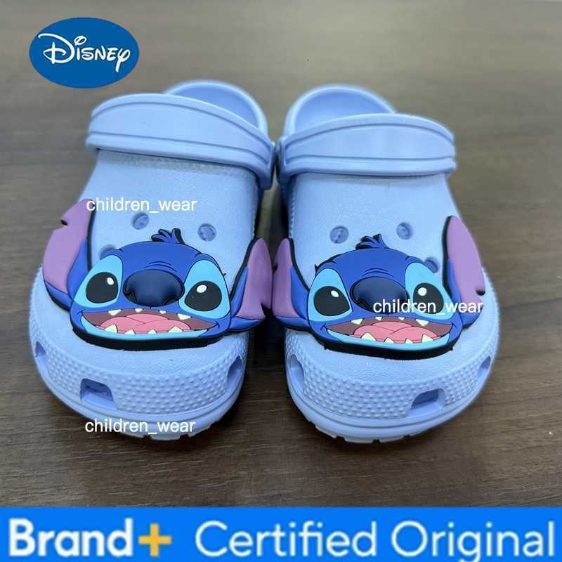 Disney Blue Stitch Shoes Cartoon Beach Shoes Slippers Sandals Non-Slip Breathable Wear-Resistant No Children Slippers H2603031