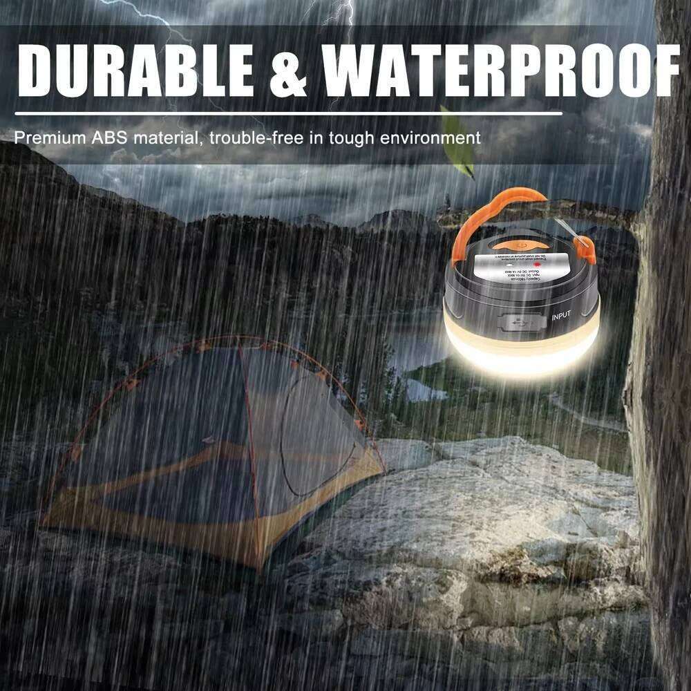 LED Camping Tent - USB Charging/AAA Battery Powered, Magnetic Hanging Multifunctional Light for Emergency, Work & Home USe S260302