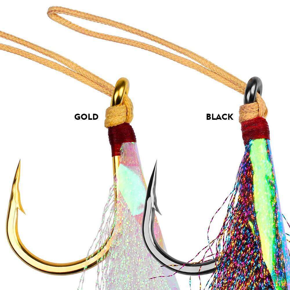 TSTB Barbed tying iron plate for sea fishing, anti-corrosion boat with lure-tying fur single hook fishing gear Z260228