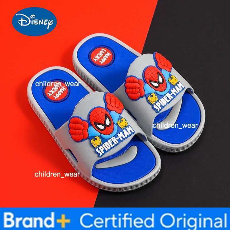 Disney Childrens Slippers Cartoon Boys Summer Home Shoes Boys Sandals Waterproof Anti-slip Kids Garden Shoes Size 24-39 H260303
