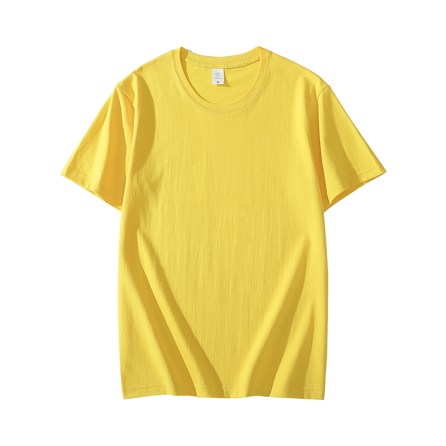 Custom Logo Combed Cotton Crewneck T-Shirt, Oversized Available, Personalized Uniform/Advertising Tee, Single Piece Customization Supported