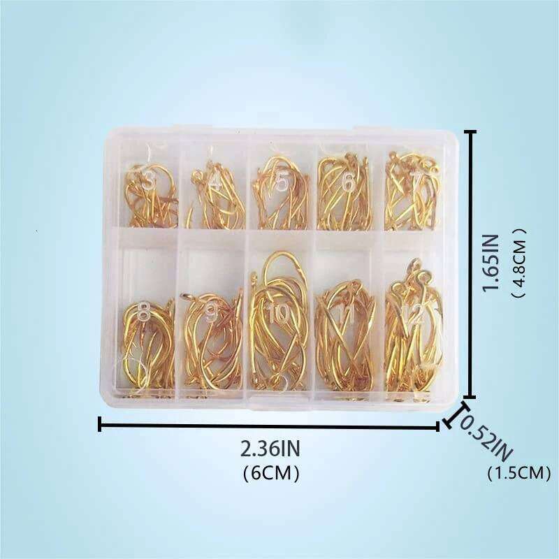 Hot 100PCS Set Carbon Steel Single Circle Hook Fly Fishing Jip Barbed Carp Hooks Sea Tackle Accessories Z260228