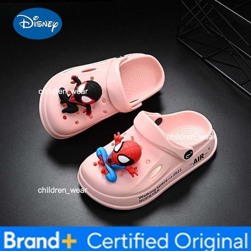 Disney Marvel Spider Man Childrens Cave Shoes Boys Anti Slip Soft Sole Kids Beach Sandals For Home And Outdoor Shoes Size 24-45 H260303