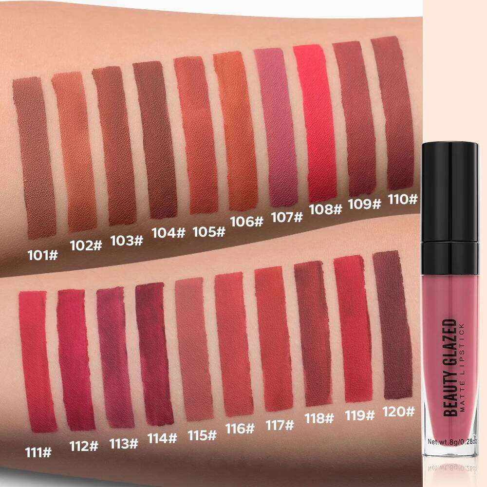 Beauty Glazed 20 Colors Long Lasting Waterproof Matte Lipstick Tint Smooth Lightweight Lip Makeup H260302