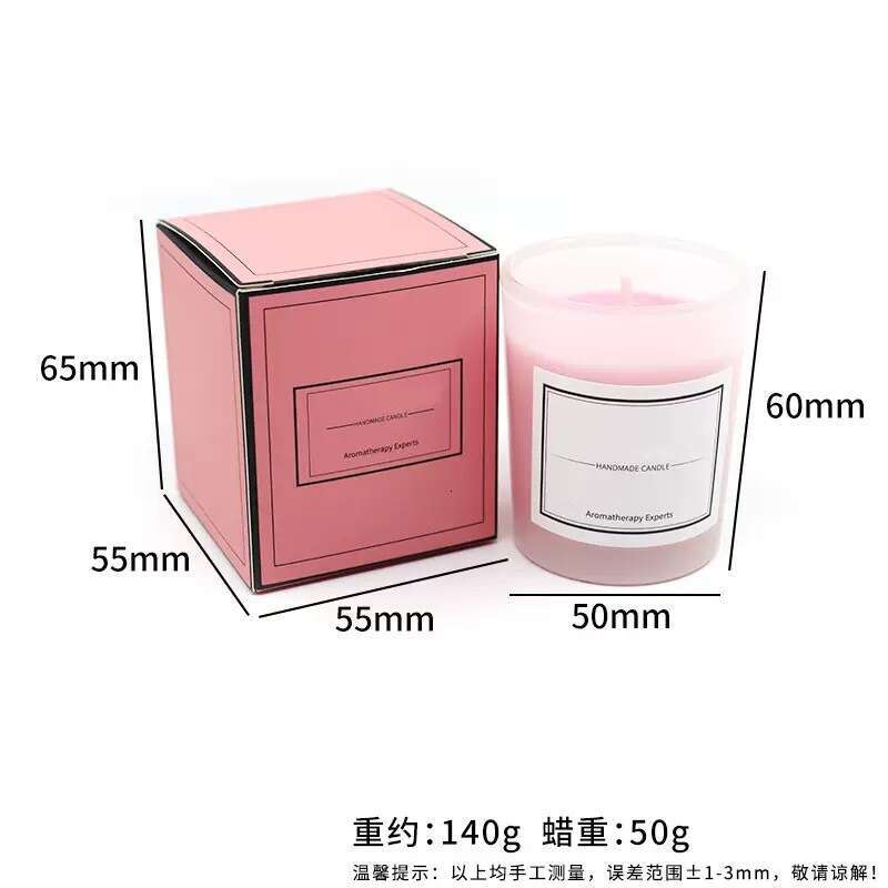 Cross-Border American Scented Glass Cup Soy Wax Creative Fragrance Candle Holiday Gift Custom Processing W260303