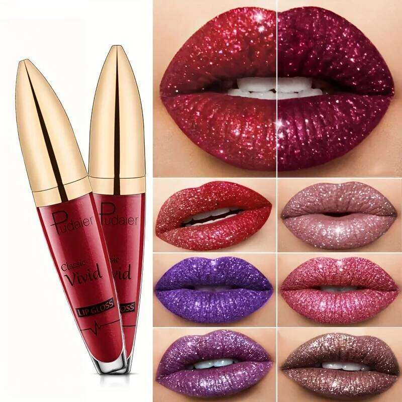 High pigmented Shiny lipstick, long-lasting, glossy waterproof lipstick - party stage role-playing Valentine's Day gift H260302