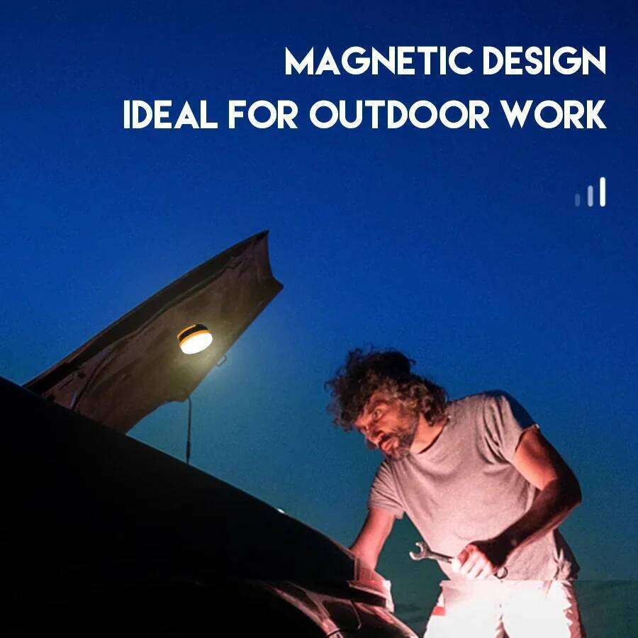 LED Mini Light 3 Modes Portable Outdoor Waterproof Lamp Emergency Lighting Magnet Hanging Camping Night Lantern S260302