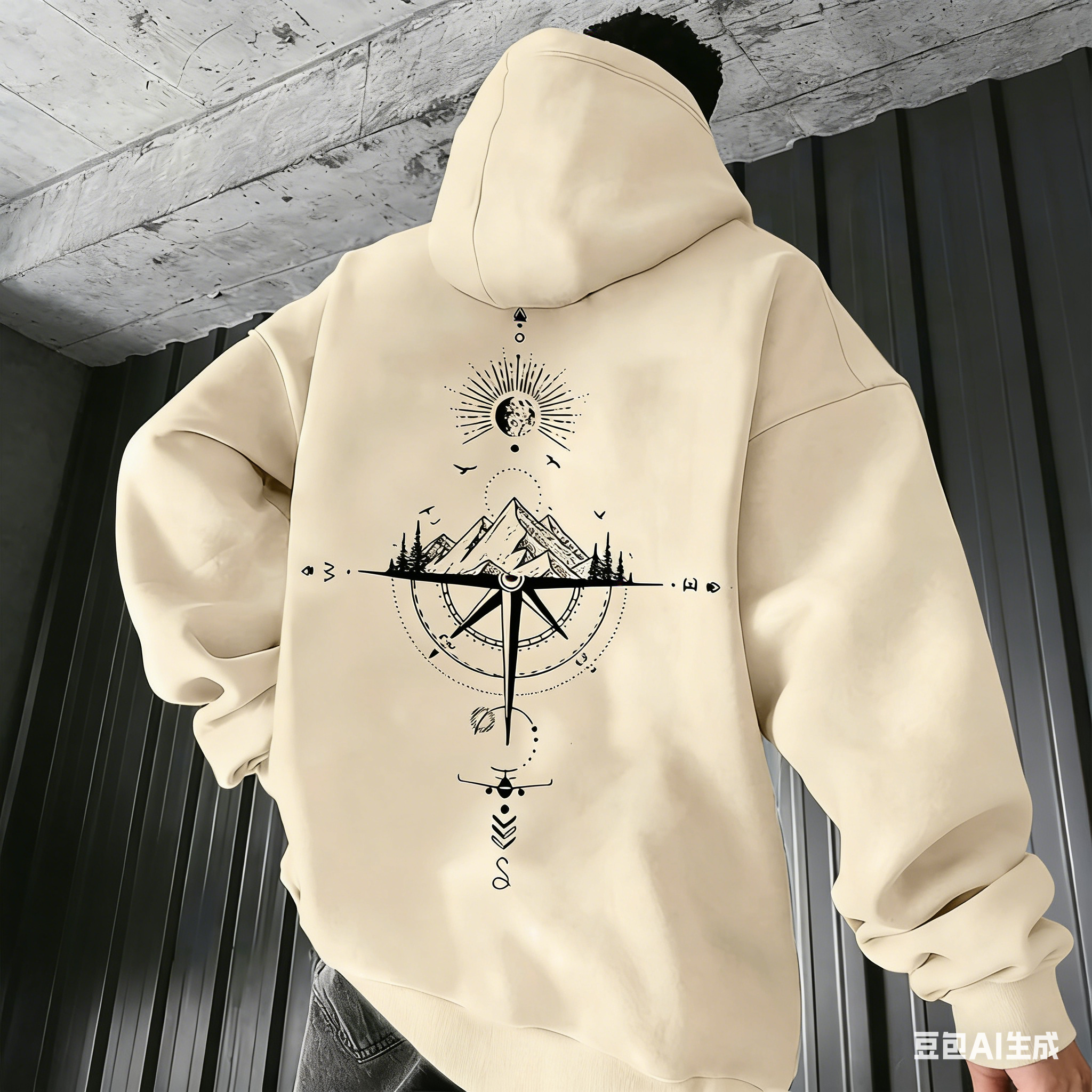 American Vintage Trend Pullover Hoodie For Men 2026 Spring Autumn New Loose High Street Casual Versatile Top