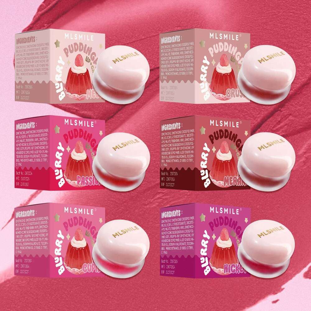 Matte Mud Blush Multipurpose Makeup Waterproof Clay Lipstick Longlasting Non-stick Cup Red Lip Tint Pigment Mousse Cosmetics H260302