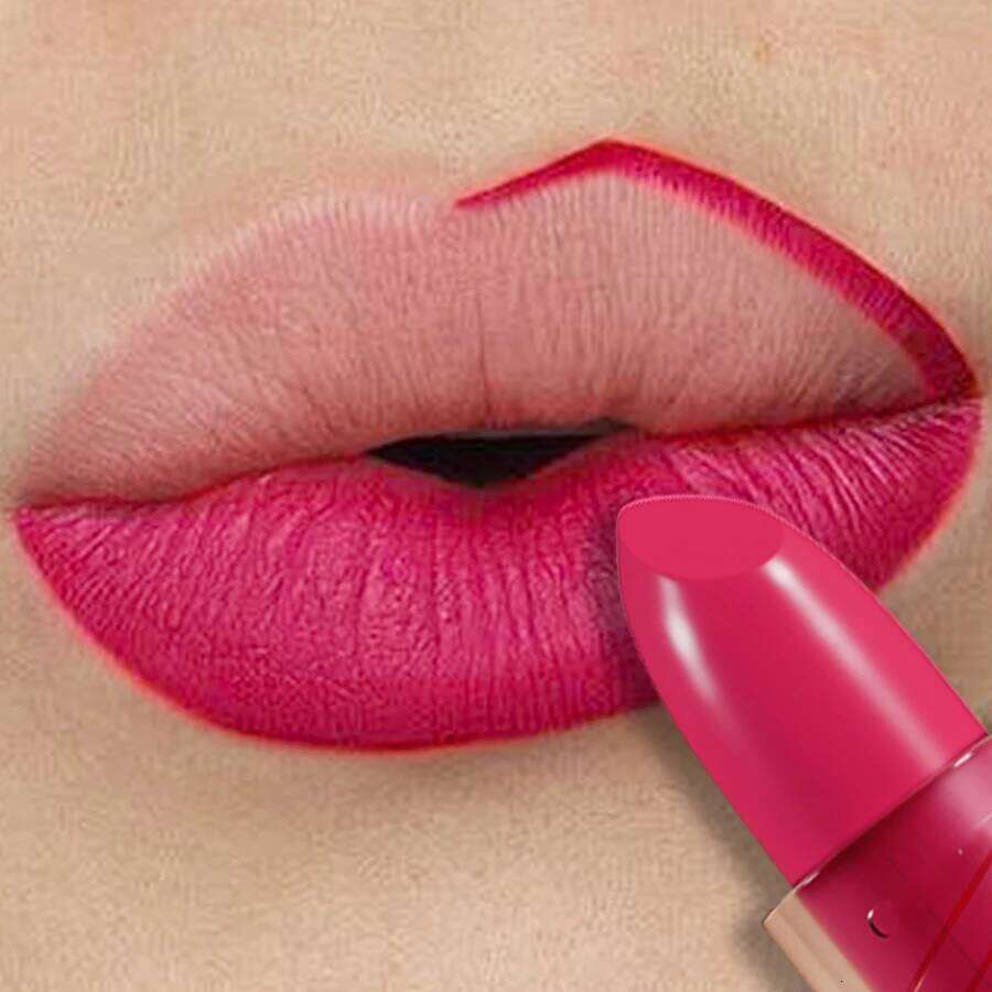 1PC Nude Lipstick Waterproof Lipliner Pen Sexy Matte Contour Tint Lasting Non-stick Cup Lip Gloss Korean Makeup Cosmetic H260302