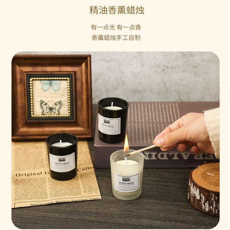 Aromatherapy Candle Plant Essential Oil Incense Home Indoor Long-lasting High-end Box Bedroom Decoration Gift W260303