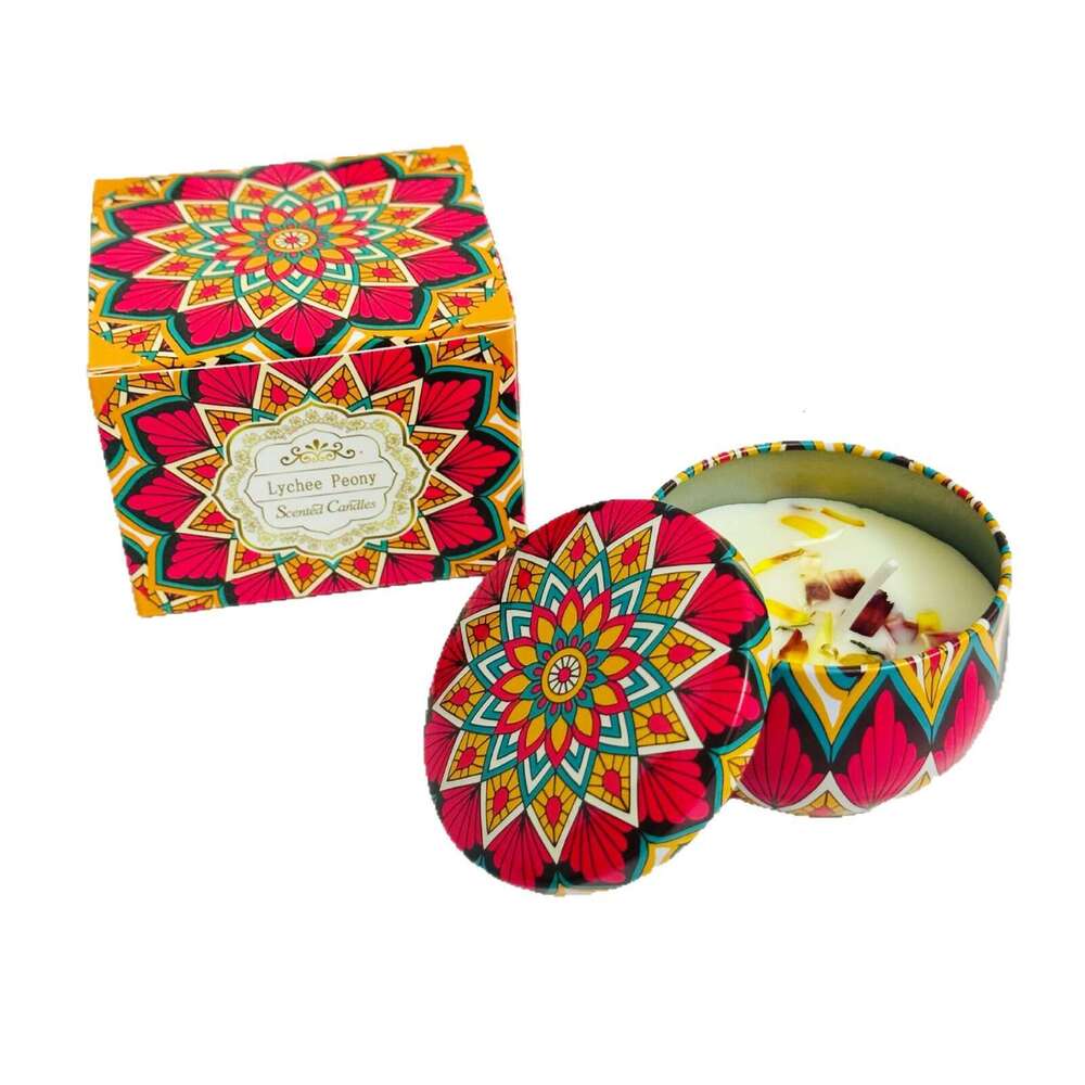 Cross-Border Dried Flower Large Jar Soy Wax Gift Birthday Present Floral Fragrance Aromatherapy Candle Wholesale W260303