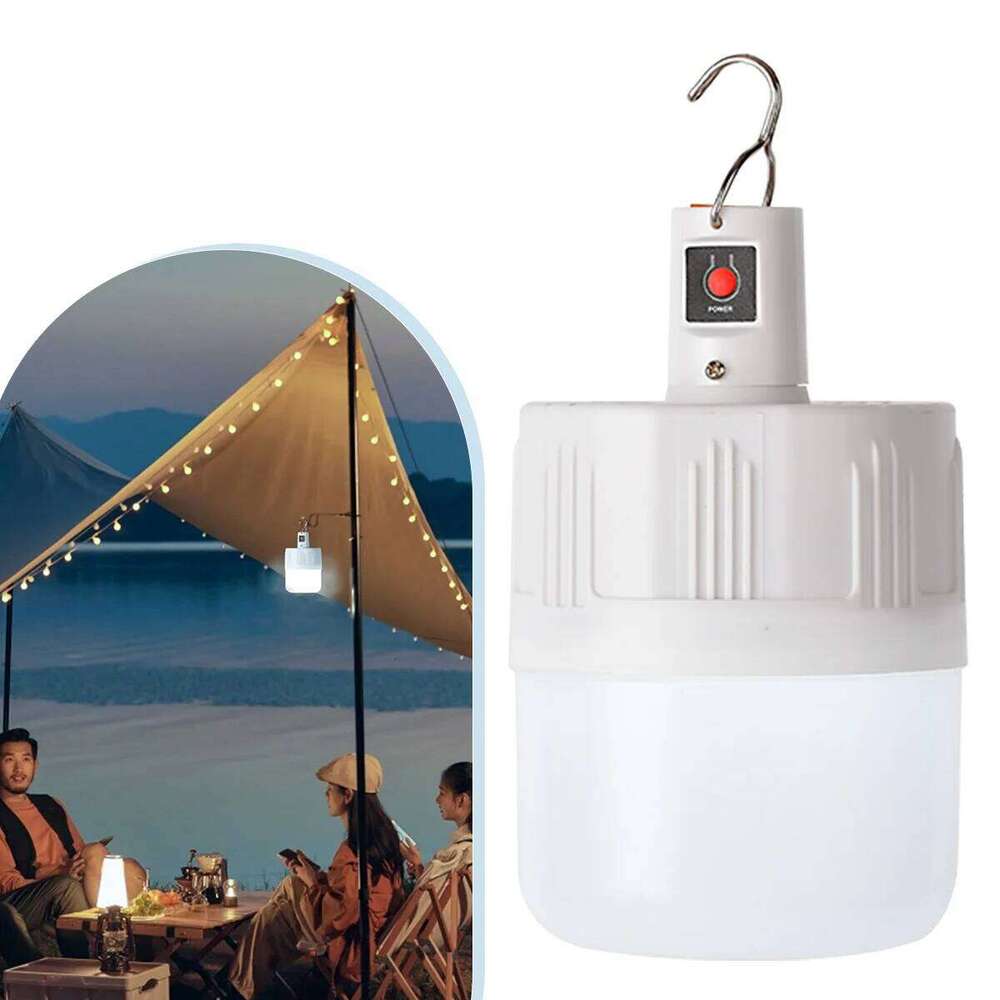 Camping Tent 800mAh 3-Level White Light USB Rechargeable LED Hook-Style Emergency Bulb Ideal for Hiking & Fishing S260302