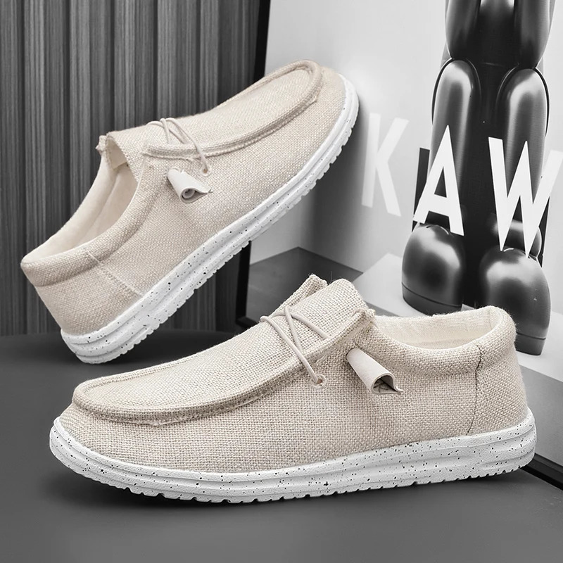 Men Casual Shoes Breathable Lightweight Slip-On Flats Simple Comfortable Solid Color Soft Sole Shoes Men Shose For Sale Loafers 260228