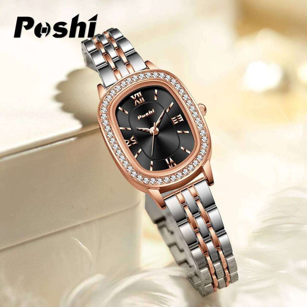 POSHI 995 Fashion Elegant Watch For Women Original Design Casual Lady Bracelet Wristwatch Luxury Quartz Watches Alloy Strap XJ260303