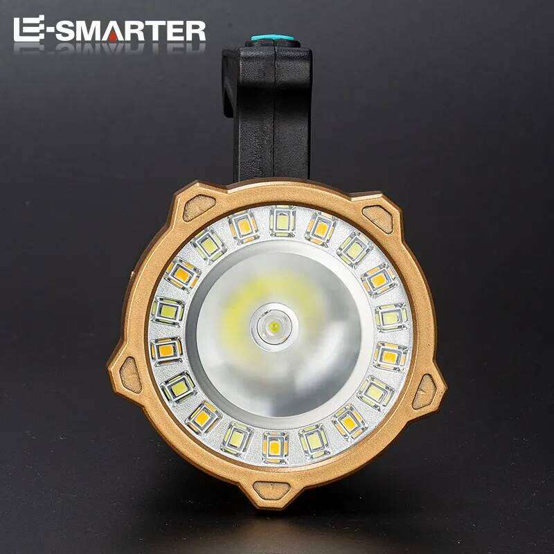 Portable Handheld Flashlight LED Super Bright USB Rechargeable Torch Lantern Outdoor Camping Waterproof Work Lamp With Sidelight S260302