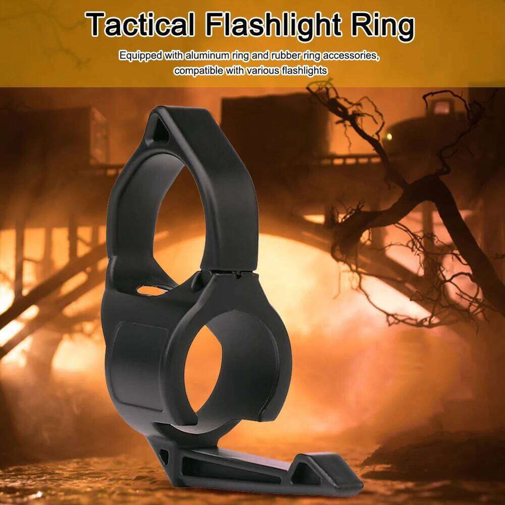 Multifunction Nylon Finger Ring Flashlight Adapter Compatible Pocket Clip Accessories Outdoor Portable Equipment S260302