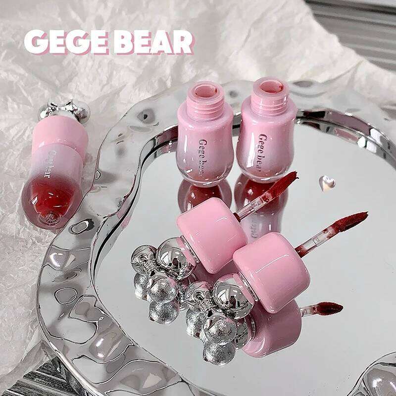 Gege bear Light Glass-Like Lip Lacquer - Mirror Shine, Hydrating Formula Long-Wear Lipstick Lipgloss H260302