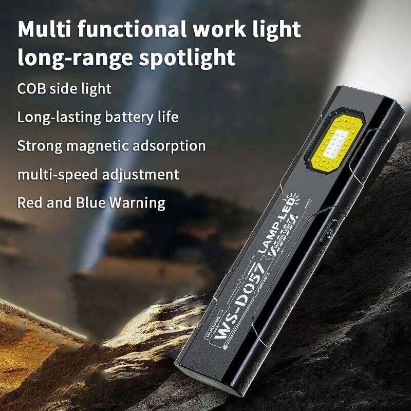 Compact Multi-Mode LED USB-C Rechargeable, 800mAh, Long-Range Pocket Flashlight, For Camping Travel Emergency S260302