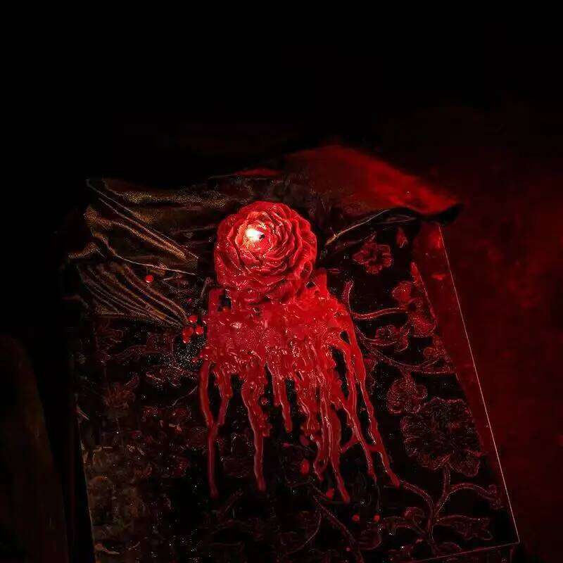 1pc 90g/3.17oz Peony Shape Low Temperature Aromatherapy Candle Perfect for Couples Playing SM Style Soy Drip Wax W260303