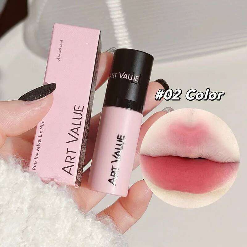 MAtte Gloss Long-lasting Waterproof Silky Smooth Liquid Lipstick Pink Mist Velvet Glaze Lightweight Makeup Lip Tint Mud H260302