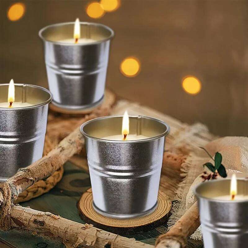 12 Scented Citronella Lemon Candles, 2. 2 ounces, burns 10-12 hours, suitable indoor use, perfect outdoor gatherings, hiking, camping, backyard barbec