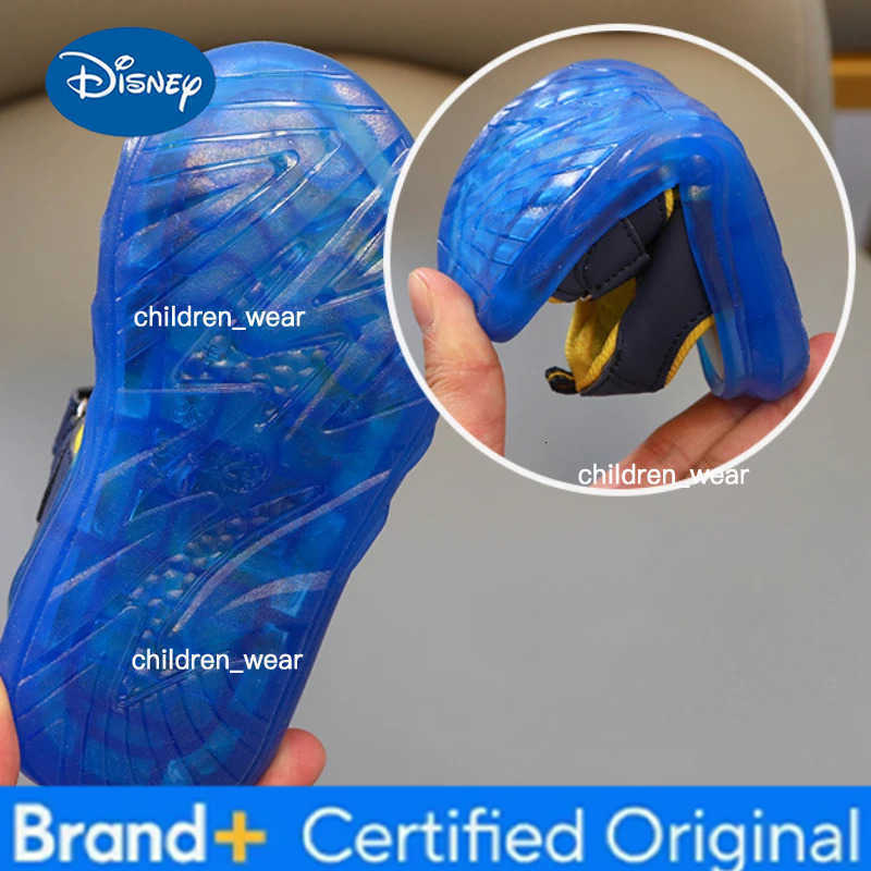 Disney Marvel Boys Girls Spider-Man Princess Led Light Up Luminous Sports Sandals Summer Kids Sandals Non-slip Toddler Shoes H2603031